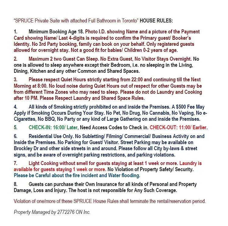 Spruce Private Suite With Attached Full Bathroom In Toronto, Canada Canadá